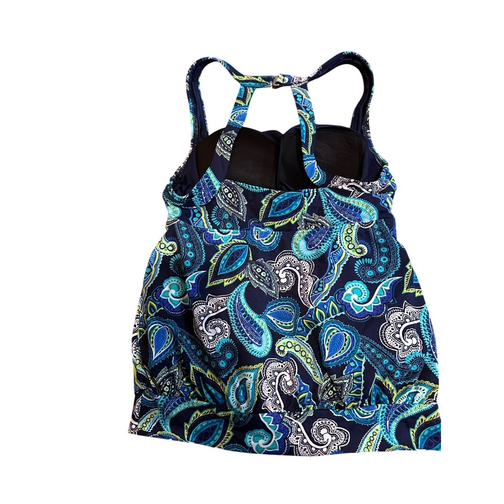 Lands' End Women's Tankini Top – Size 2‎ – Paisley Print - Picture 2 of 10